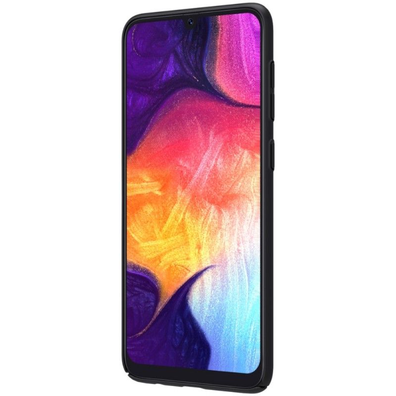 Hülle Samsung Galaxy A50 Schwarz Handyhülle Starrer Gefrosteter Nillkin