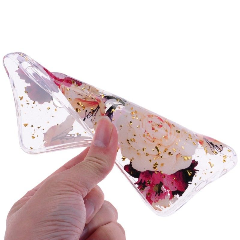 Hülle Samsung Galaxy A50 Transparente Schöne Blumensträuße