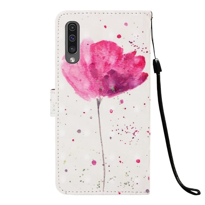 Lederhüllen Für Samsung Galaxy A50 Aquarellmohn