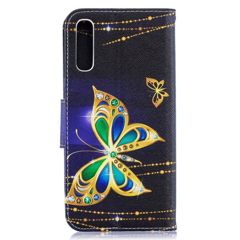 Lederhüllen Samsung Galaxy A50 Magischer Schmetterling