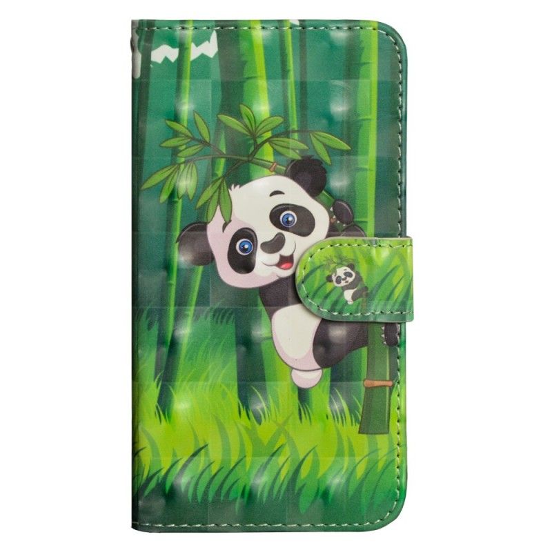 Lederhüllen Samsung Galaxy A50 Panda Und Bambus