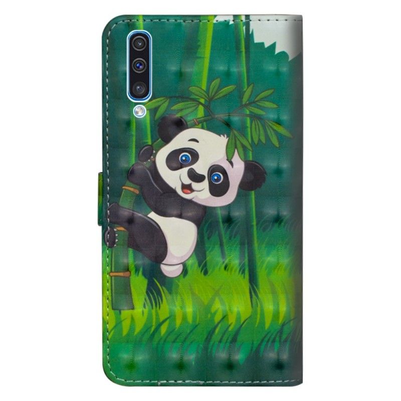 Lederhüllen Samsung Galaxy A50 Panda Und Bambus