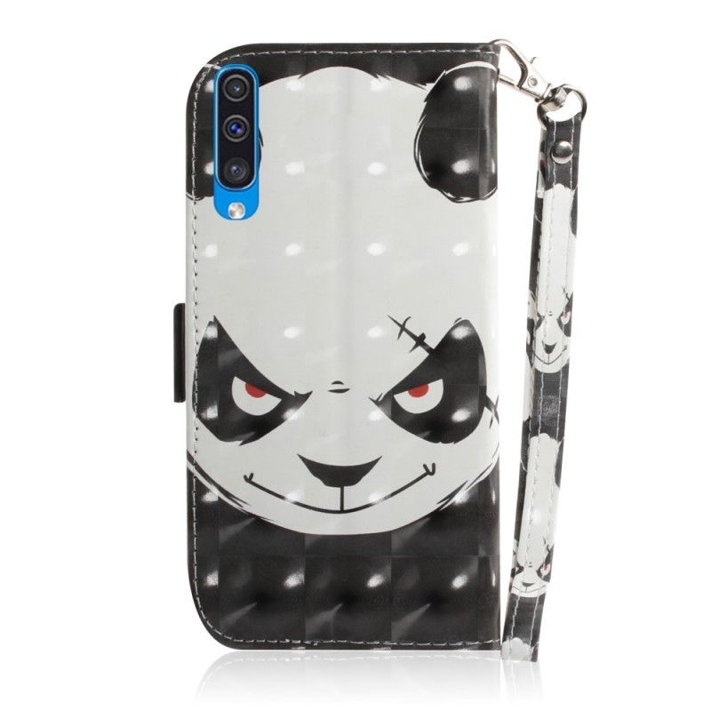 Lederhüllen Samsung Galaxy A50 Wütender Panda Mit Tanga