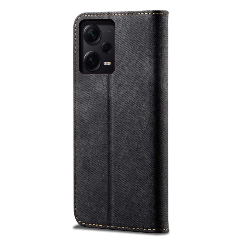 Schutzhülle Für Xiaomi Redmi Note 12 Pro Plus Flip Case Denim-stoff