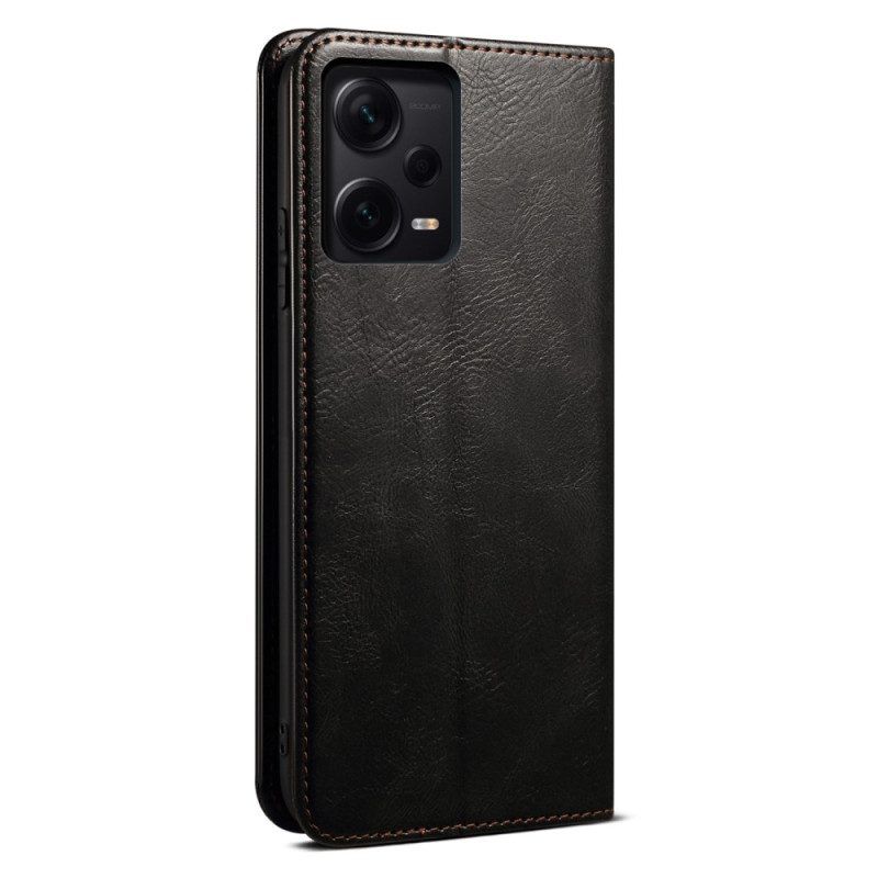 Schutzhülle Für Xiaomi Redmi Note 12 Pro Plus Flip Case Gewachstes Kunstleder