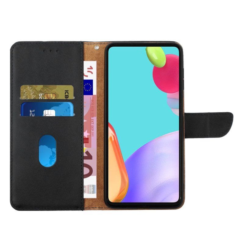 Flip Case Für Poco X5 Pro 5G Echtes Nappaleder