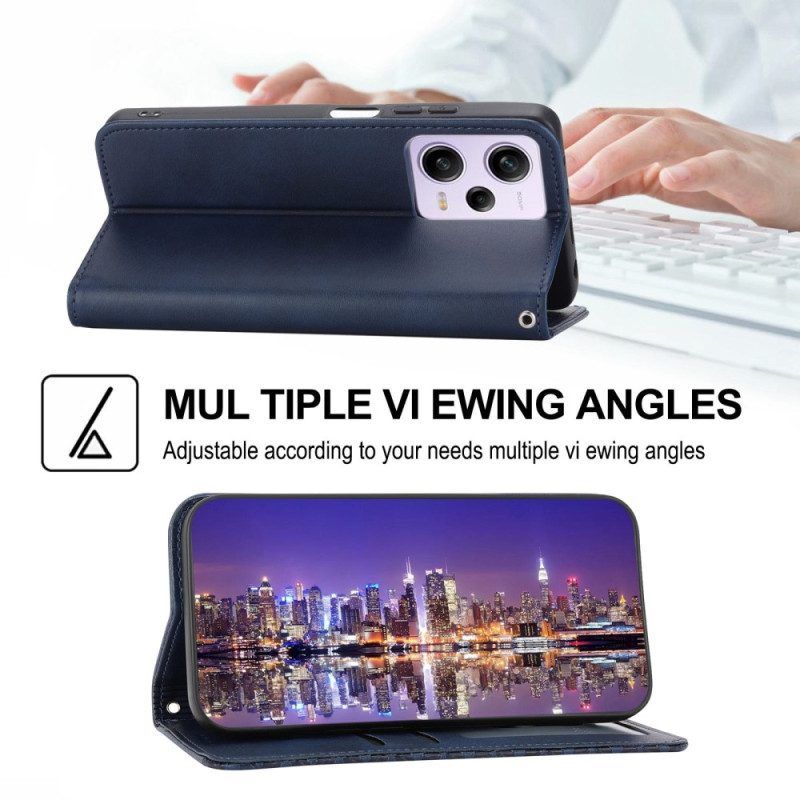 Schutzhülle Für Poco X5 Pro 5G Flip Case Stil Leder 3d-muster