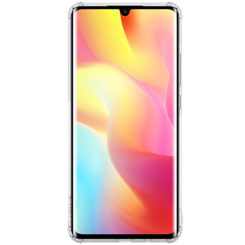 Hülle Xiaomi Mi Note 10 Lite Grau Verstärkter Transparenter Nillkin