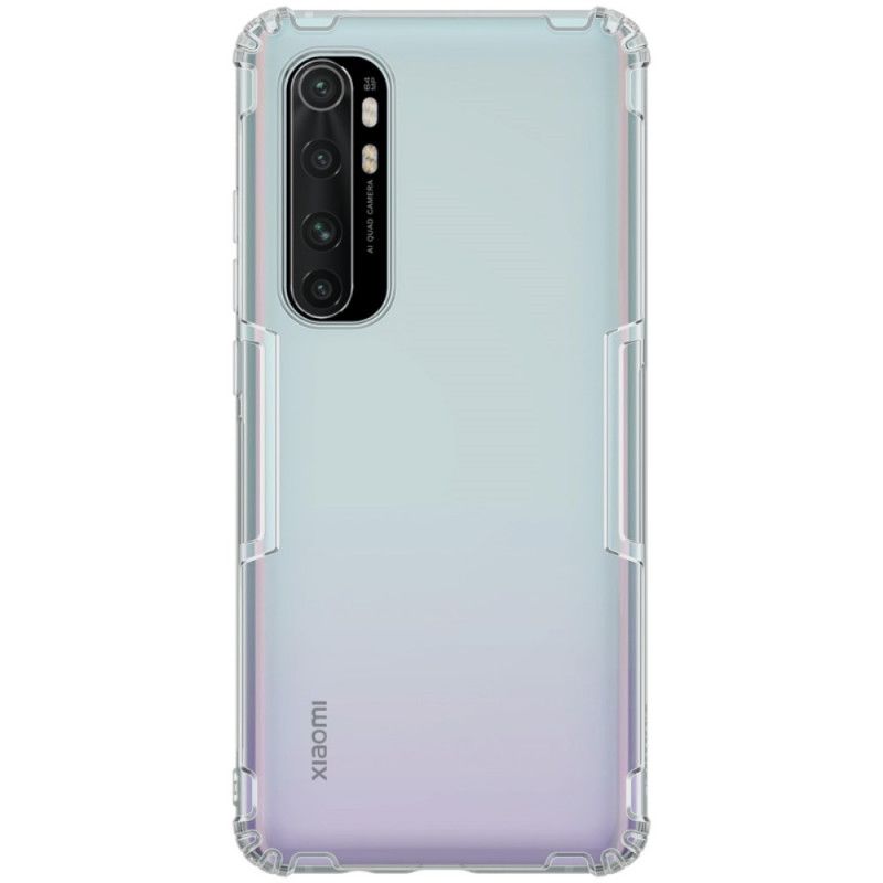 Hülle Xiaomi Mi Note 10 Lite Grau Verstärkter Transparenter Nillkin