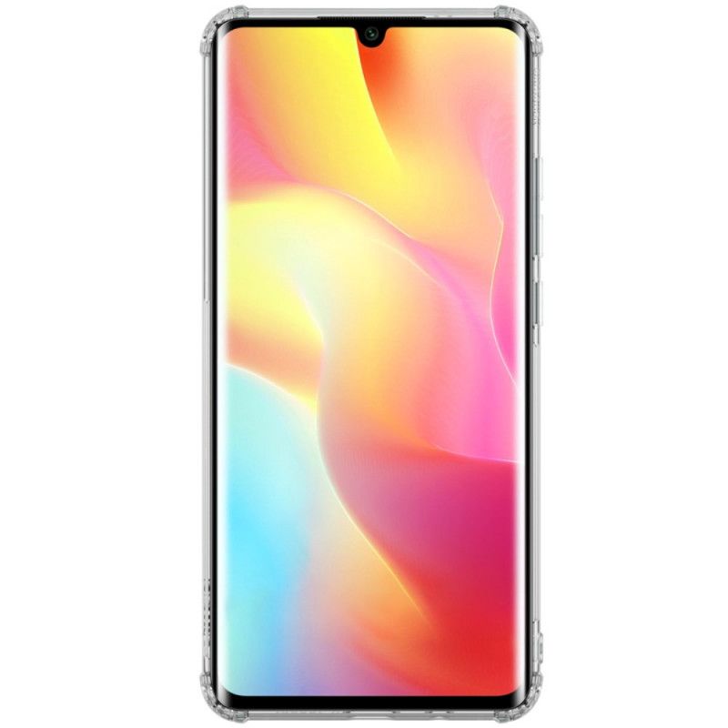 Hülle Xiaomi Mi Note 10 Lite Grau Verstärkter Transparenter Nillkin