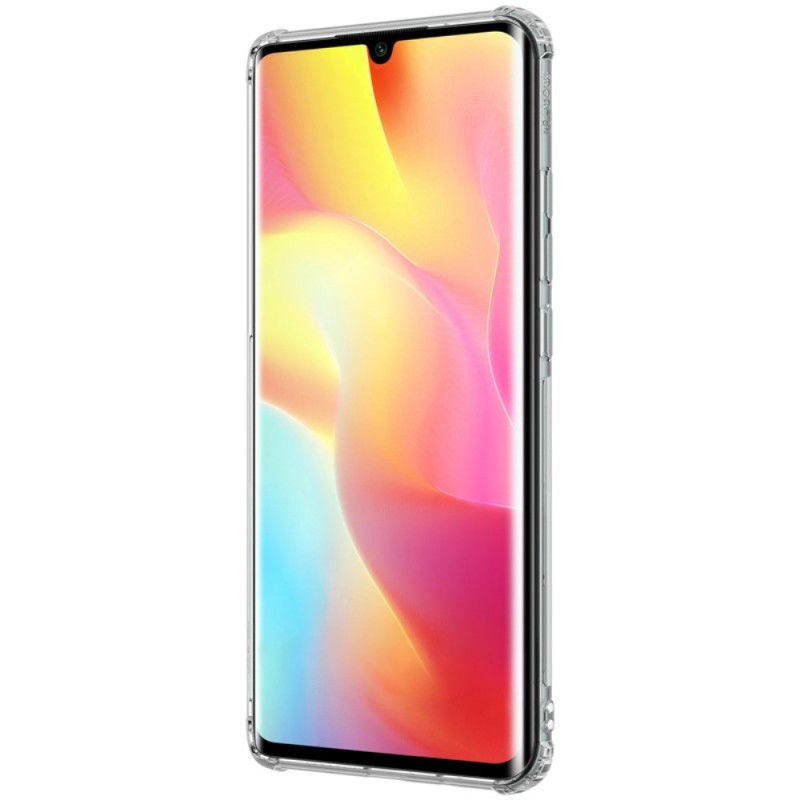 Hülle Xiaomi Mi Note 10 Lite Grau Verstärkter Transparenter Nillkin