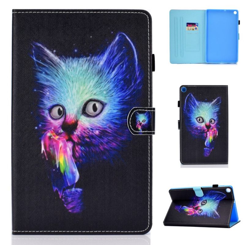 Lederhüllen Für Samsung Galaxy Tab S6 Lite Psychokatze