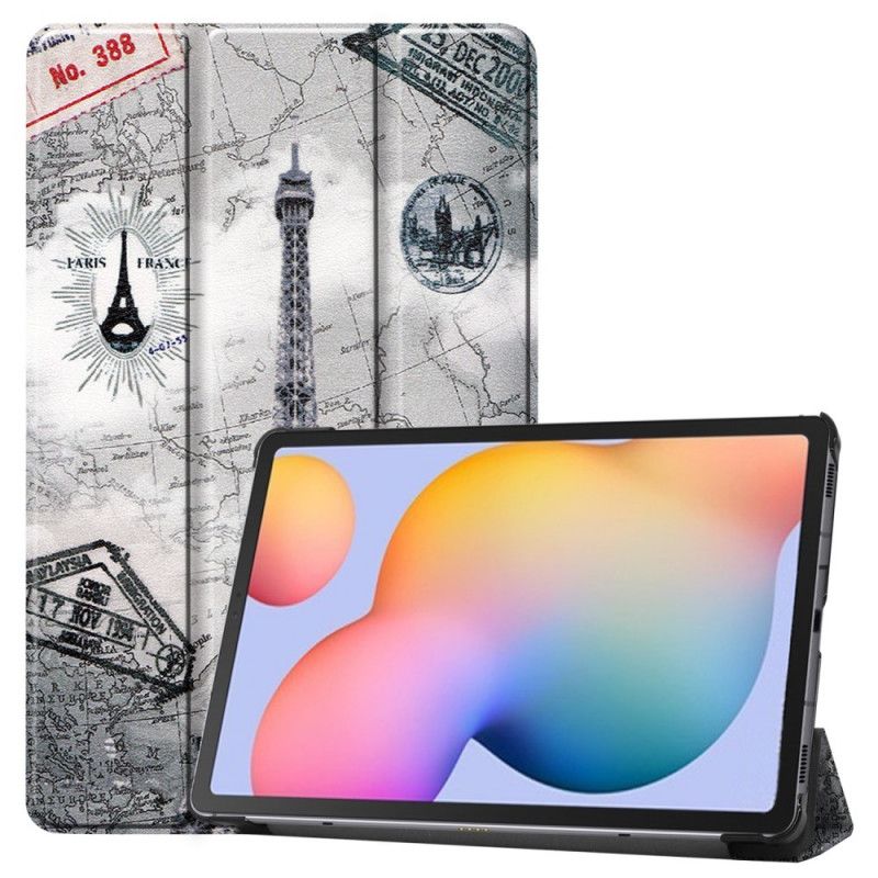 Smart Case Samsung Galaxy Tab S6 Lite Retro Eiffelturm