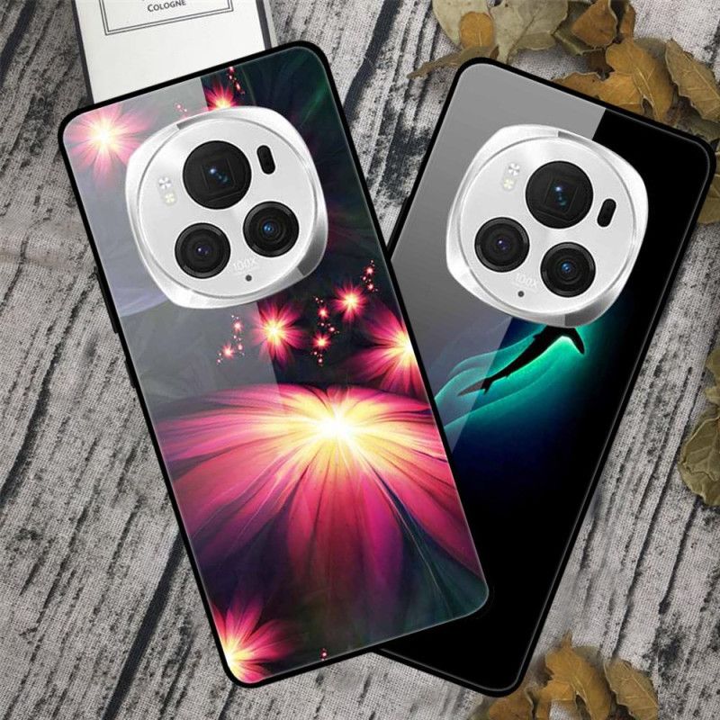 Hülle Honor Magic 6 Pro Gekrönter Vogel Aus Gehärtetem Glas