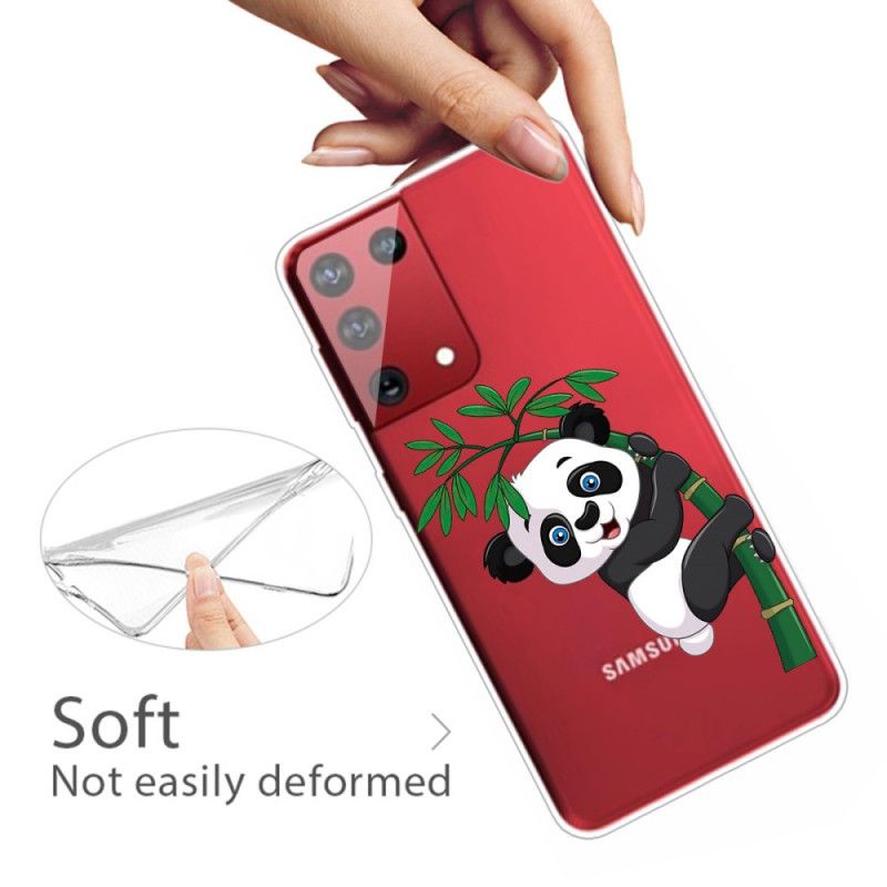 Hülle Samsung Galaxy S21 Ultra 5G Handyhülle Panda Auf Bambus