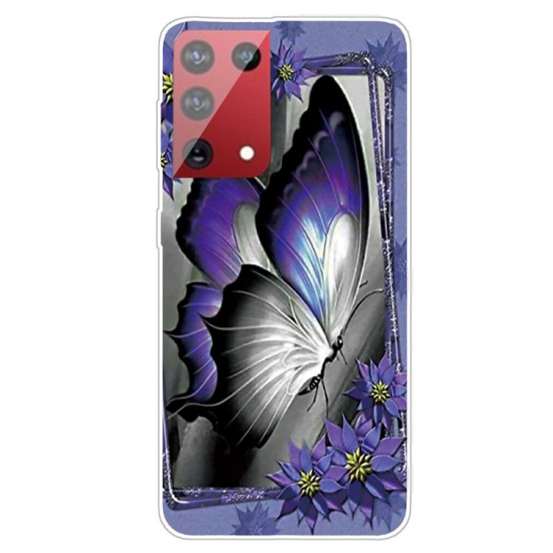 Hülle Samsung Galaxy S21 Ultra 5G Königlicher Schmetterling