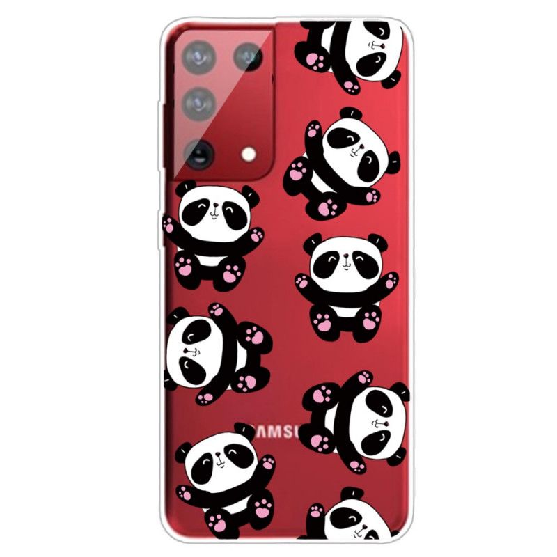 Hülle Samsung Galaxy S21 Ultra 5G Top-Spaß-Pandas