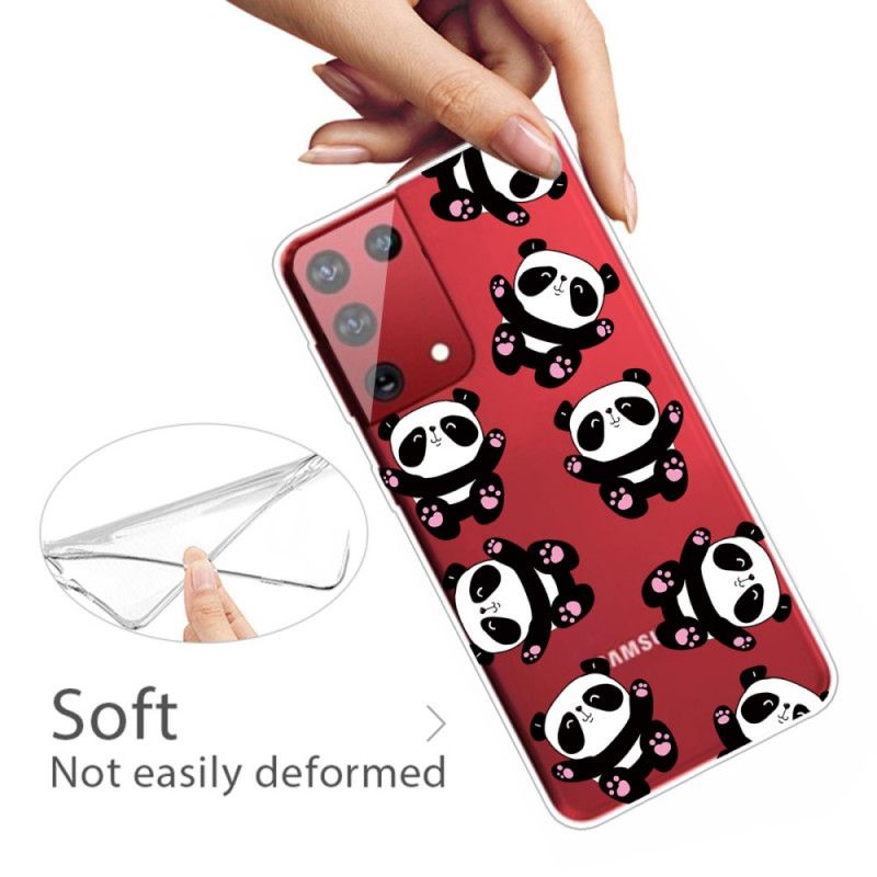 Hülle Samsung Galaxy S21 Ultra 5G Top-Spaß-Pandas