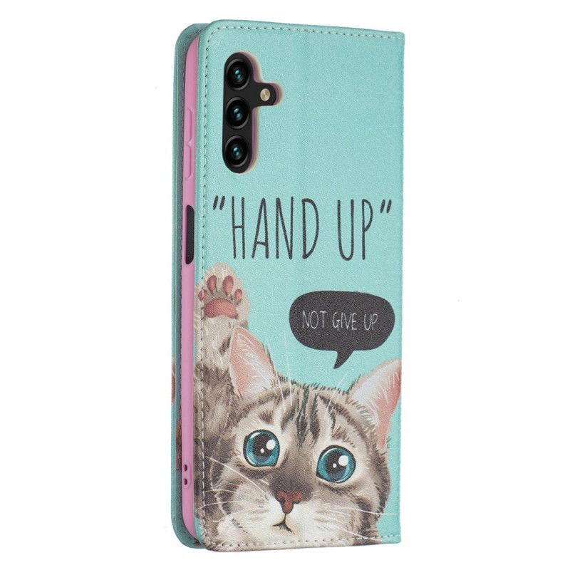 Flip Case Samsung Galaxy A13 5g Handyhülle Hand Hoch