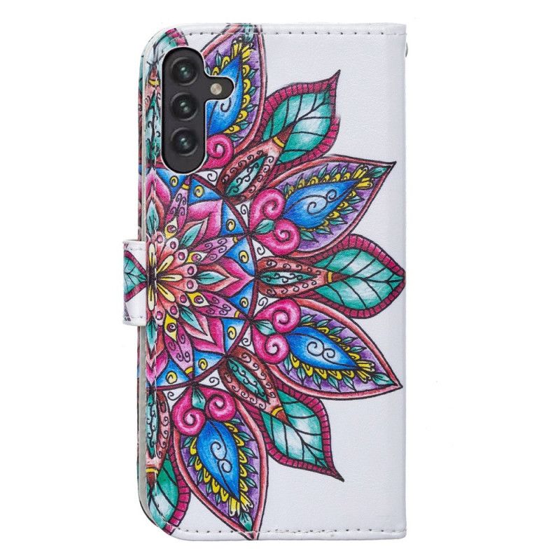 Lederhüllen Für Samsung Galaxy A13 5g Gezeichnetes Mandala