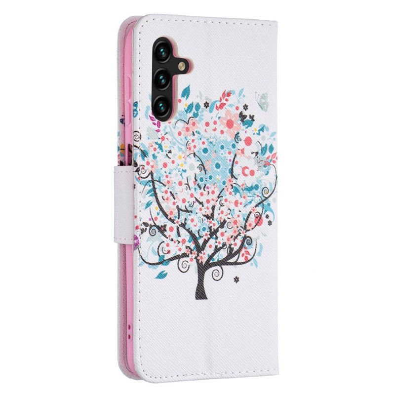 Lederhüllen Samsung Galaxy A13 5g Blühender Baum