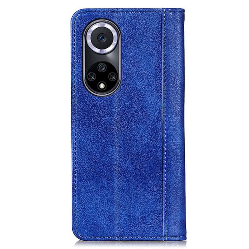 Flip Case Huawei Nova 9 / Honor 50 Elegance Spaltleder Litschi