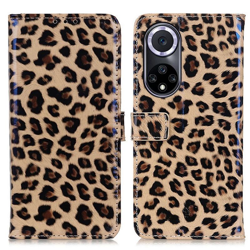 Lederhüllen Für Huawei Nova 9 / Honor 50 Einfacher Leopard