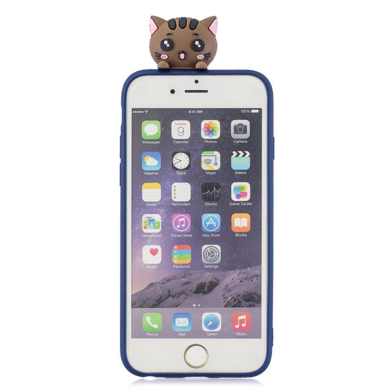 Hülle iPhone 6 / 6S Weiß 3D Katzen