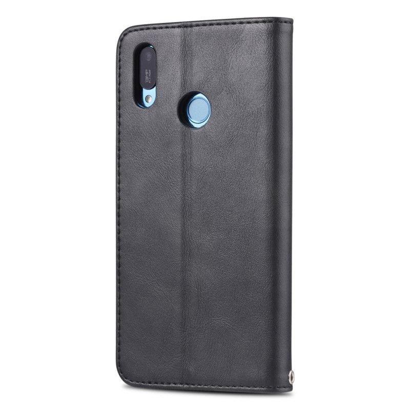 Flip Case Huawei Y6 2019 Schwarz Azns Kunstleder