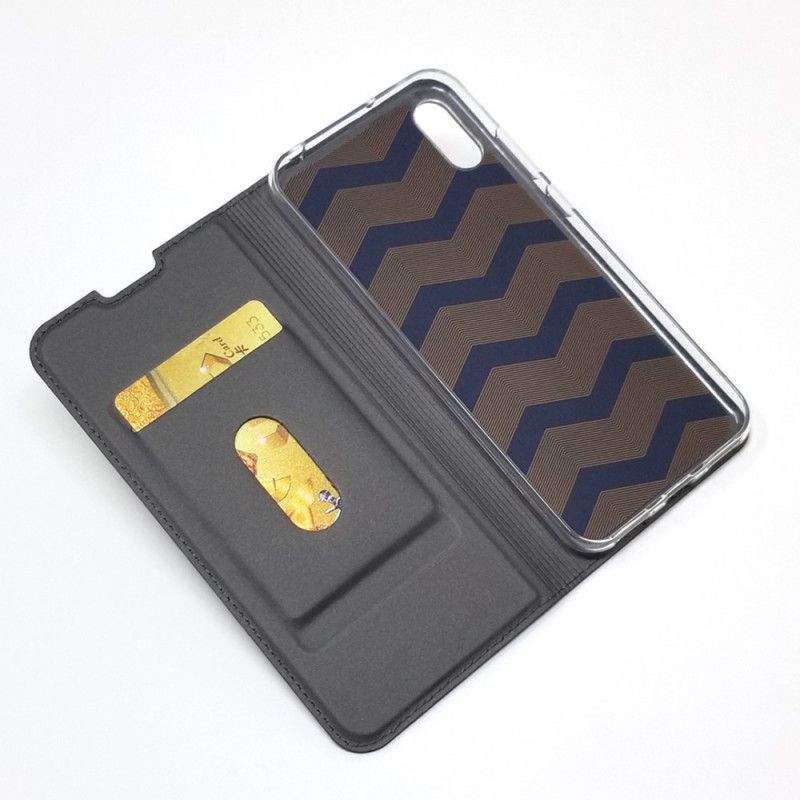 Flip Case Huawei Y6 2019 Schwarz Magnetverschluss