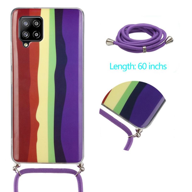 Samsung Galaxy A42 5G Regenbogen Fall Und Kabel