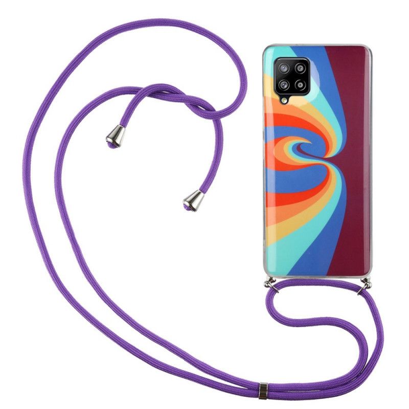 Samsung Galaxy A42 5G Regenbogen Fall Und Kabel