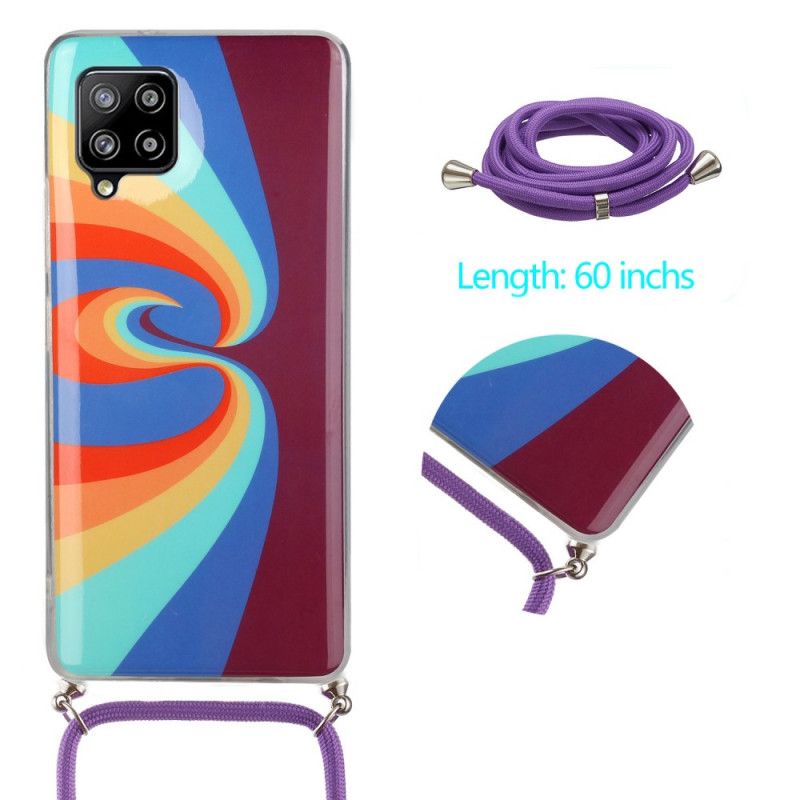 Samsung Galaxy A42 5G Regenbogen Fall Und Kabel