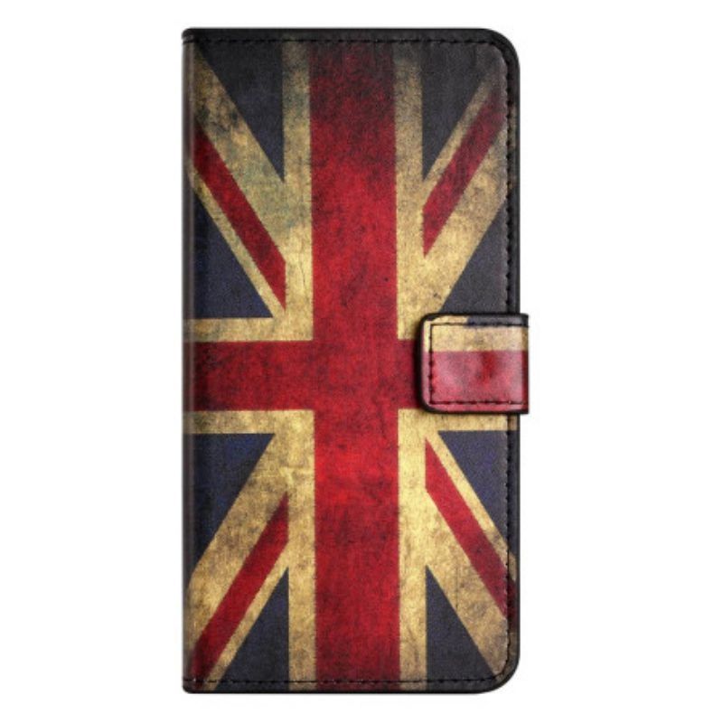 Lederhüllen Für Samsung Galaxy A14 / A14 5G Vintage Englische Flagge