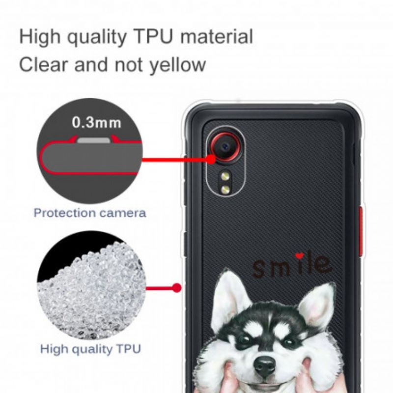 Hülle Samsung Galaxy Xcover 5 Lächelnder Hund