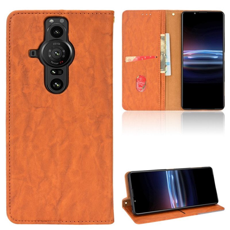 Flip Case Sony Xperia Pro-i Handyhülle Kunstleder Zweifarbig Schräg