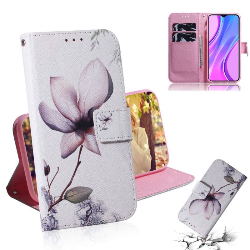 Lederhüllen Xiaomi Redmi 9 Alte Rosenblüte