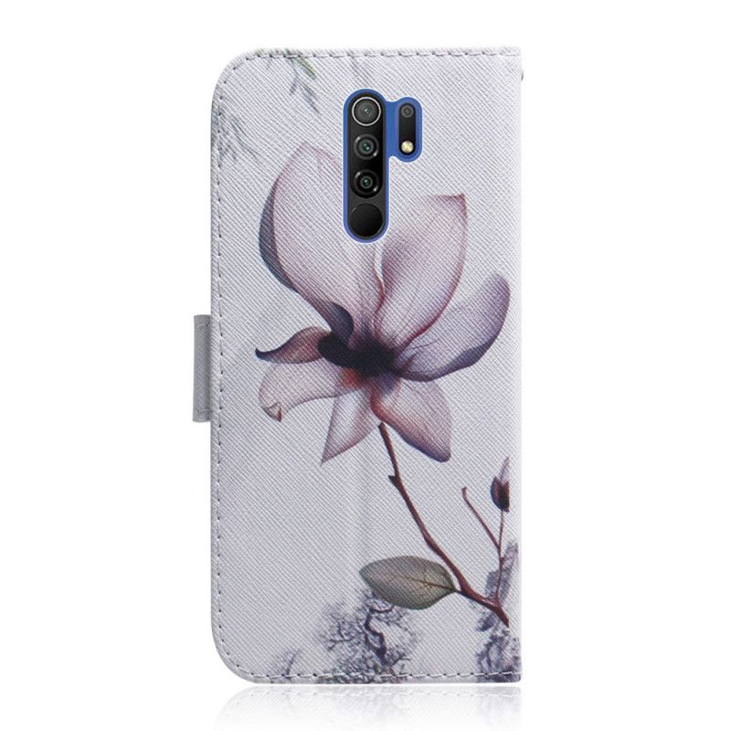 Lederhüllen Xiaomi Redmi 9 Alte Rosenblüte