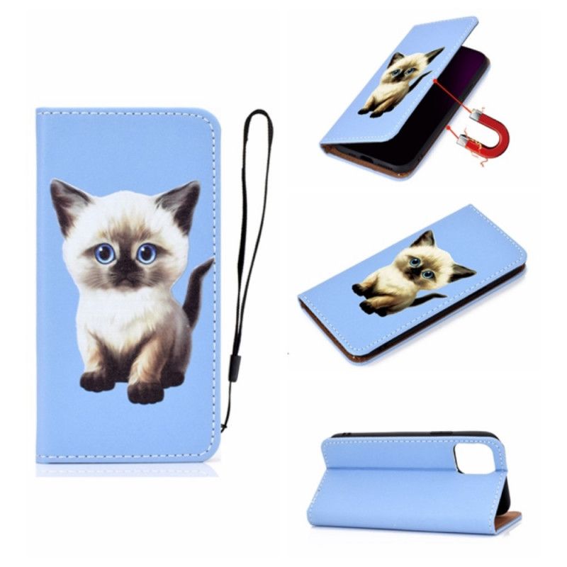 Flip Case iPhone 12 Mini Superstar Katze