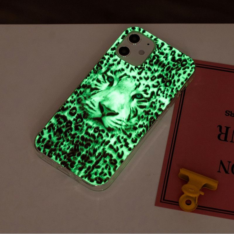 Hülle iPhone 12 Mini Fluoreszierender Leopard