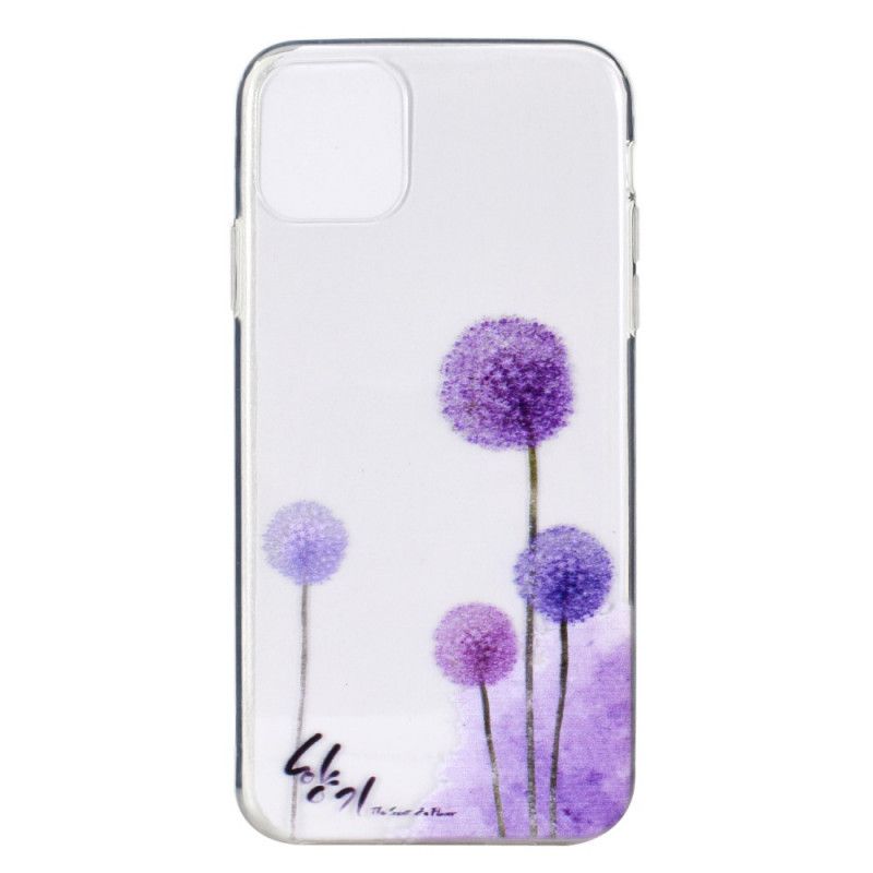 Hülle iPhone 12 Mini Handyhülle Transparenter Farbiger Löwenzahn