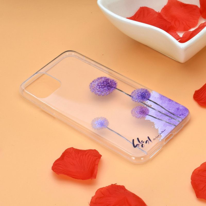 Hülle iPhone 12 Mini Handyhülle Transparenter Farbiger Löwenzahn