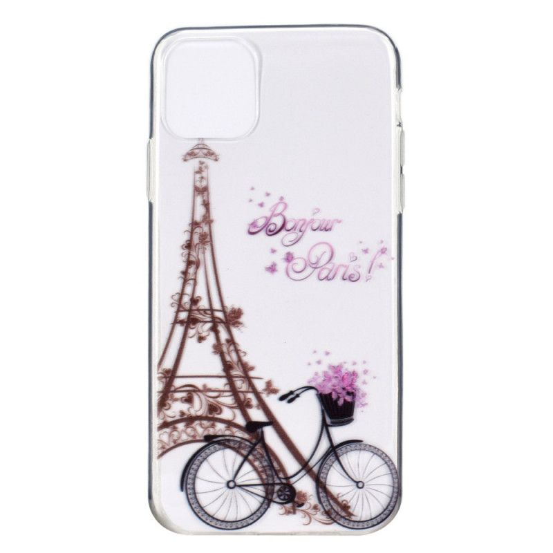 Hülle iPhone 12 Mini Handyhülle Transparentes Hallo Paris