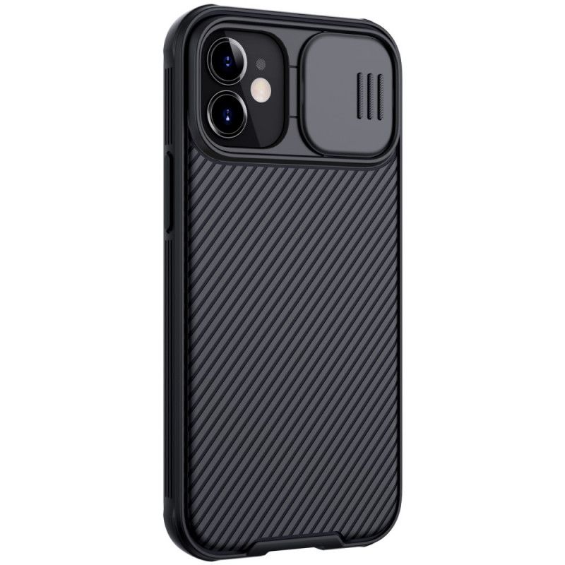 Hülle iPhone 12 Mini Schwarz Camshield Nillkin