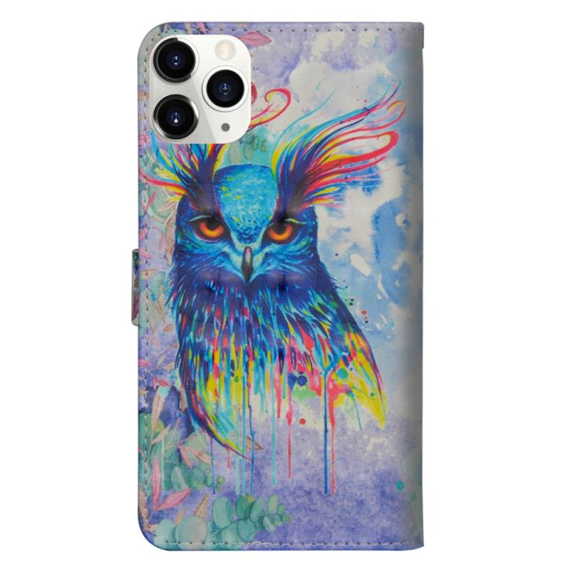 Lederhüllen Für iPhone 12 Mini Aquarellvogel