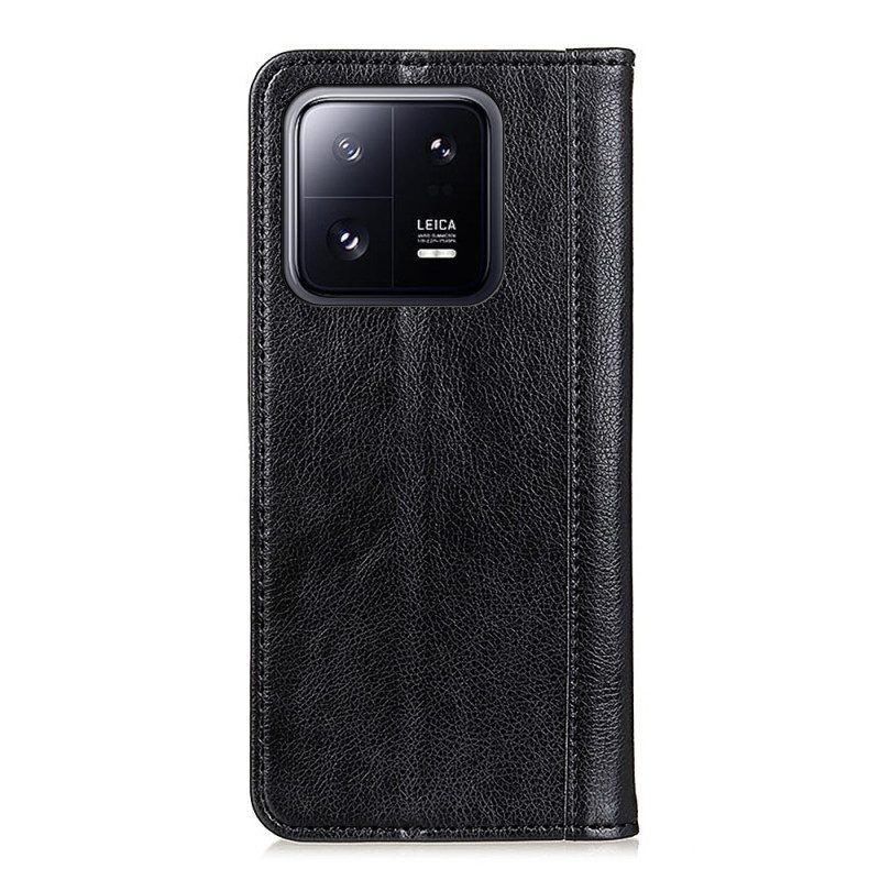 Schutzhülle Für Xiaomi 13 Flip Case Farbige Version Aus Spaltleder