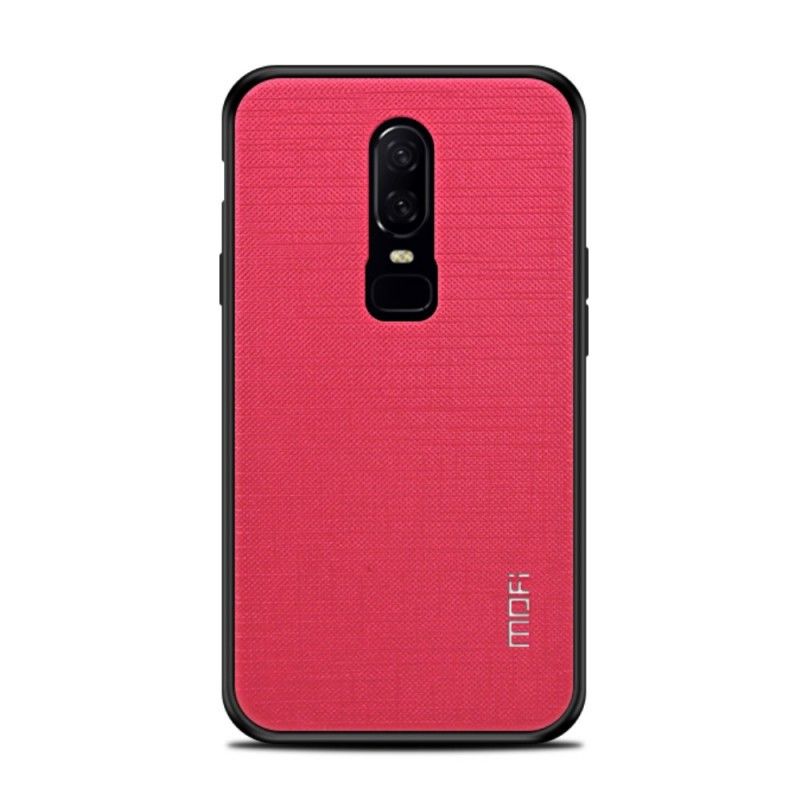 Hülle OnePlus 6 Magenta Mofi-Stoff