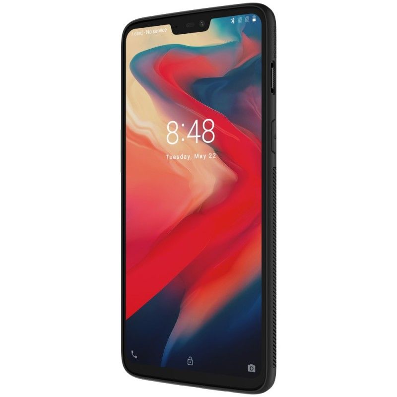 Hülle OnePlus 6 Nillkin-Kunstfaser Und Magnetfolie