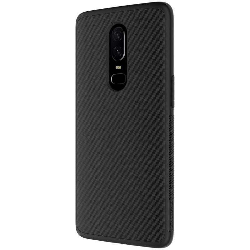 Hülle OnePlus 6 Nillkin-Kunstfaser Und Magnetfolie