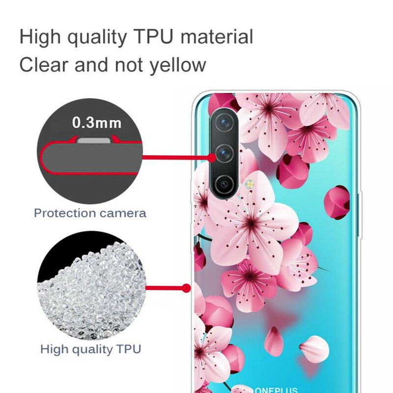 Hülle Oneplus Nord Ce 5g Handyhülle Kleine Rosa Blumen